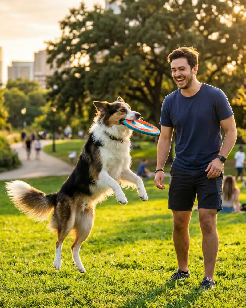 PaTiCeP mobil uygulaması üzerinden günlük köpek yürüyüş aktivitesini ve görev ilerlemesini takip eden kullanıcı